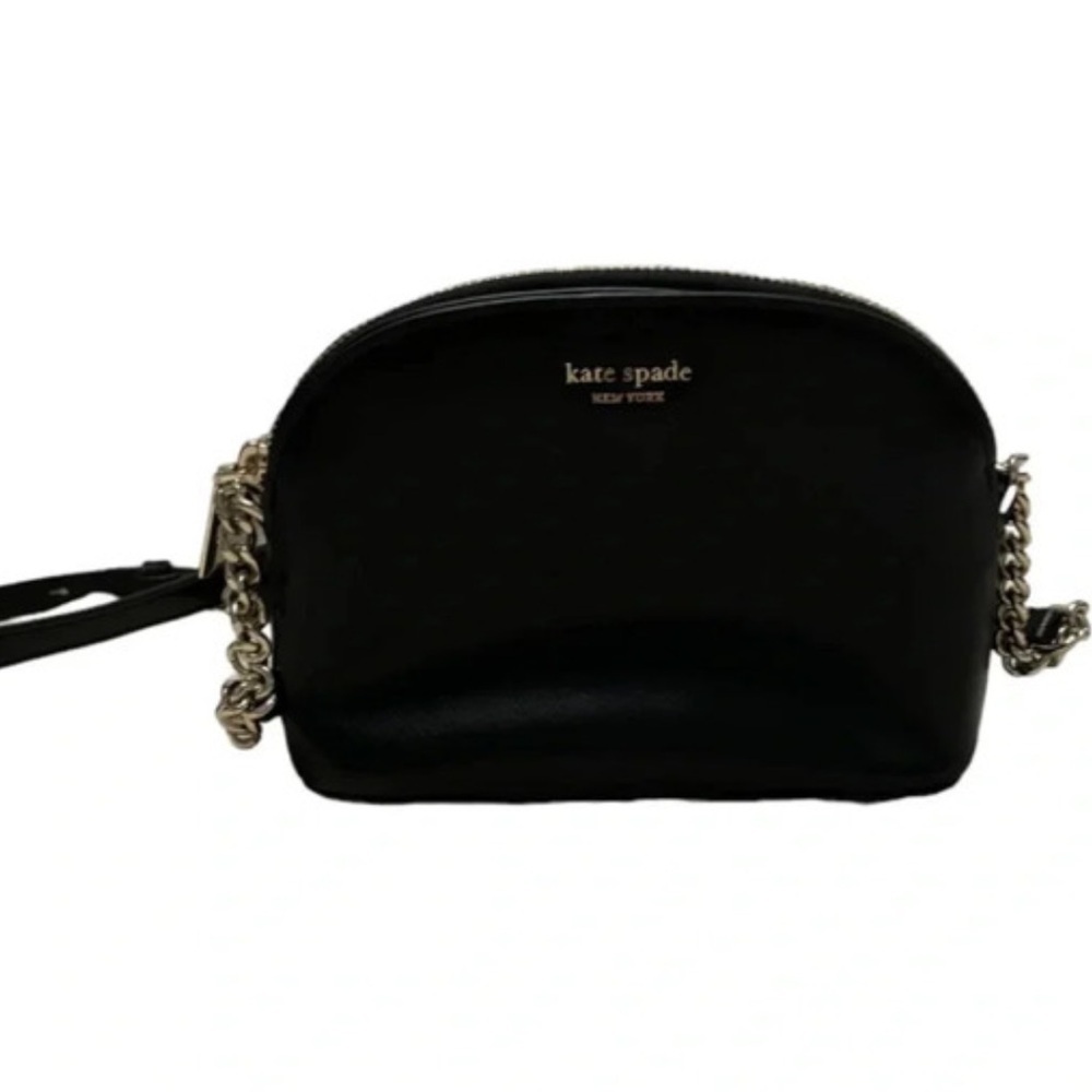 Kate Spade Black Mini Crossbody Bag with Chain Strap